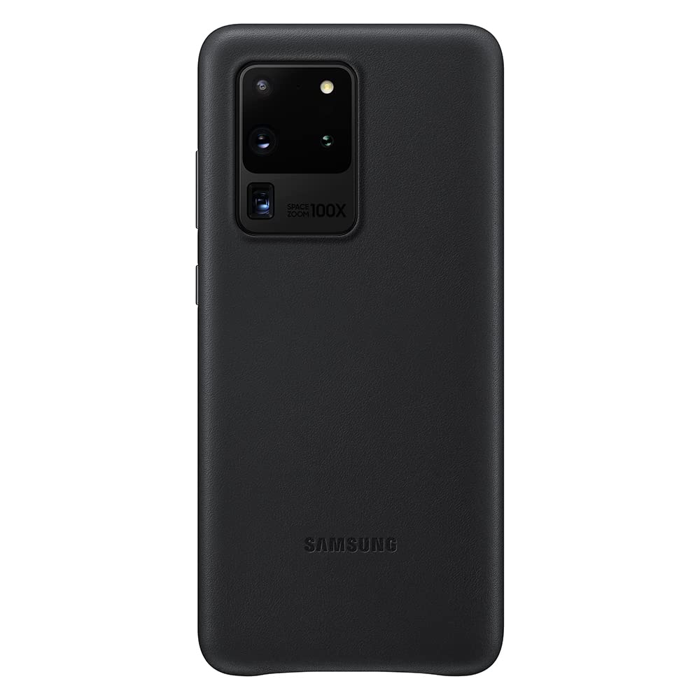 Samsung Galaxy S20 Ultra Case, Official Leather Back Cover (Black)