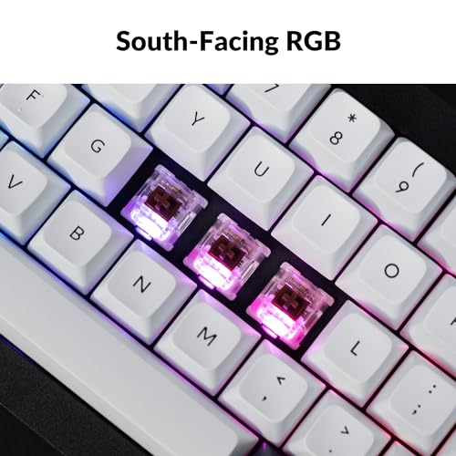 Image of Keychron Q2 Max Wireless Custom Mechanical Gaming Keyboard, QMK /VIA Programmable Knob 2.4 GHz /Bluetooth 5.1 /Wired, 65% Compact RGB Hot-Swap with Gateron Brown Switch for Mac Windows Linux - Black