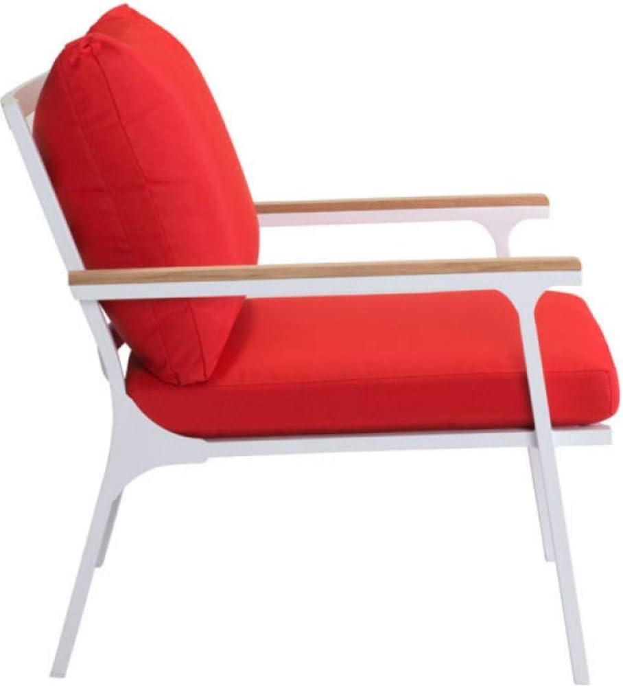 Zuo Alameda Beach Living Furniture Set, White/Green