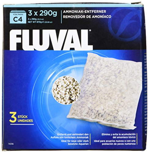 Fluval C4 Ammonia Remover, Replacement Aquarium Filter Media, 3-Pack, 14016 #TOP2