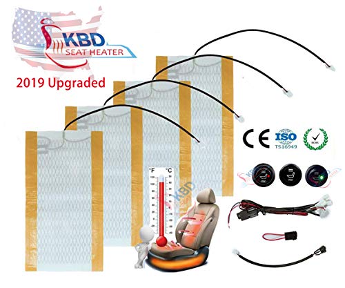 Car Seat Heater Kit High/Low Switch Settings Faster Warm Up 3 Years Warranty