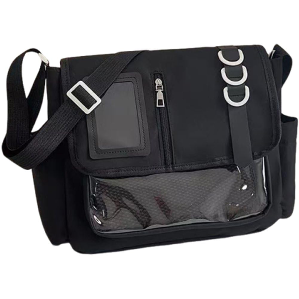 Fituenly Ita Bag Crossbody, Japanese School Messenger Bag, Pin Display Bag, Cute Messenger Shoulder Bag for Women Girls Tote Bag