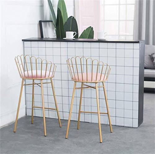 Tabouret de bar pub cuisine et chaises petit-déjeuner rose doré - 5