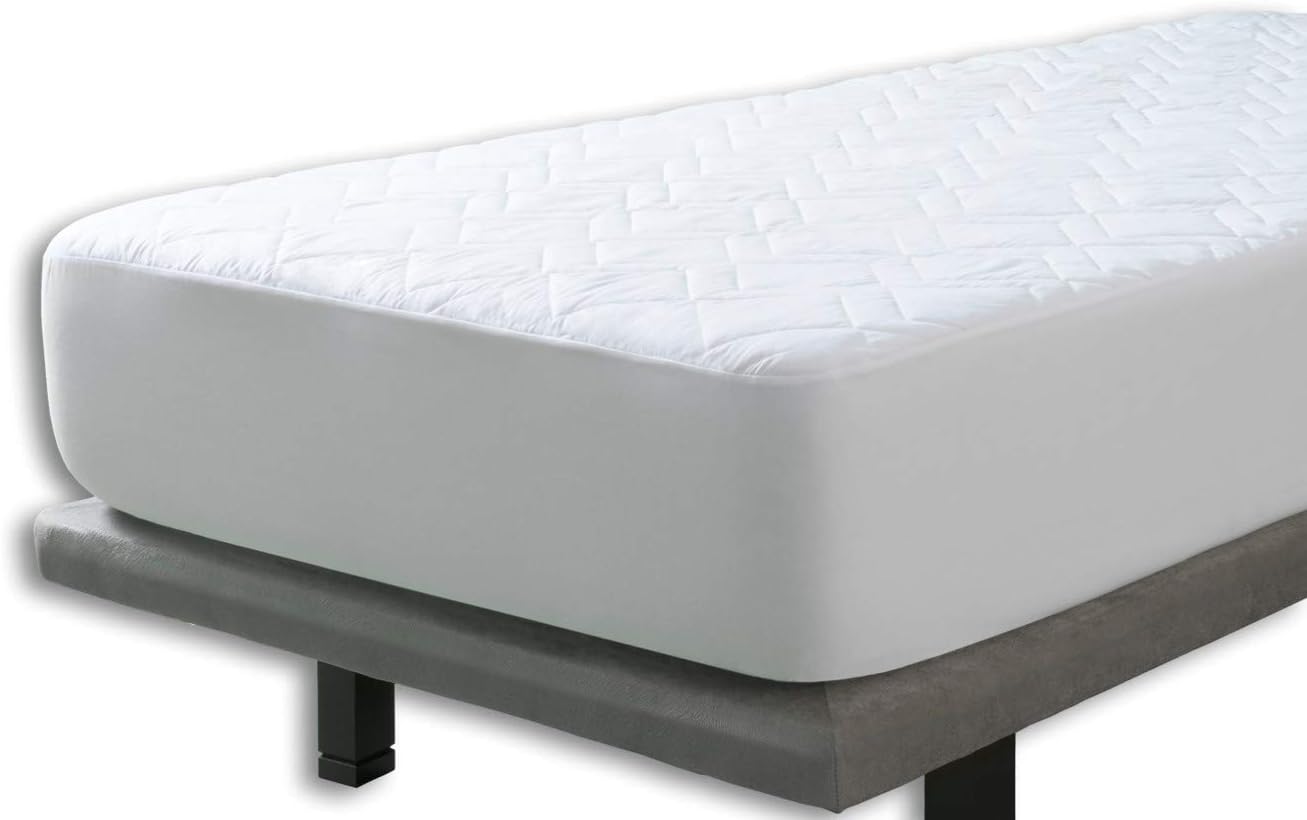 Velfont Aloe Vera Microfiber Reversible Quilted Mattress Protector, Single Size (90x190/200cm)