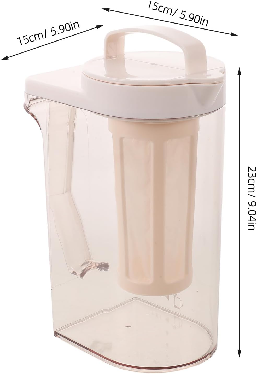 Cold Brew Coffee Maker - 1.6L/54oz Coffee Cold Brew Maker Pitcher w/Infuser & Cap for Flavor-Infused Drinks, Iced Tea, Lemonade Dishwasher & Freezer Safe