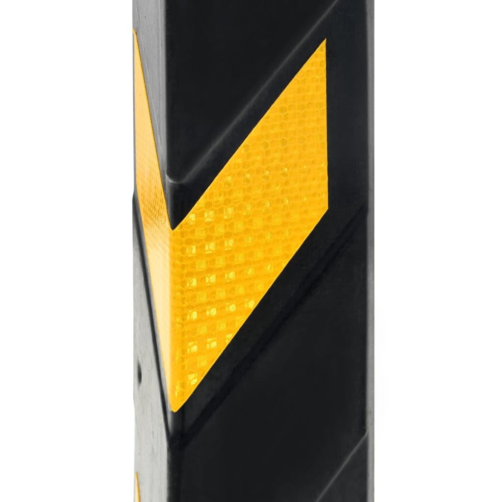 Genérico Protectores de Esquina Reflectantes 5 Unidades Goma 80 cm,Economía e Industria,Avisos,Señales de estacionamiento y vados-142839