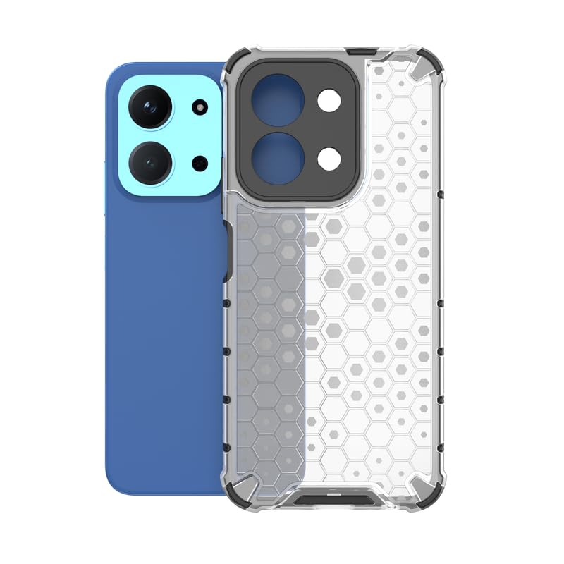 Image of Plastic Bumper Back Case Cover for Mi Redmi 15C 5G (Transparent)