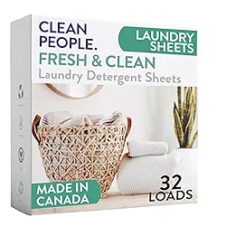 Amazon.com: The Clean People Laundry Detergent Sheets - Hypoallergenic ...