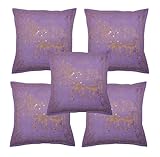 zara art 4174 Tissu: Coton Rajasthali Coussin Coton Indien Cover Designer Broderie Zari Travail et Travail à Paillettes, 41 x 41 cm