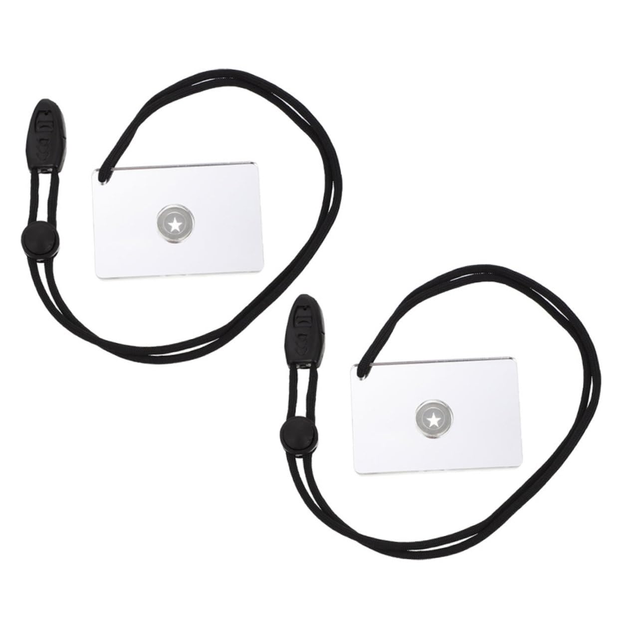 YARNOW 8pièces Miroir De Signalisation De Survie Plein Air De Réfléchissant pour Camping Et Randonnée Accessoire pour Urgences Et Orientation