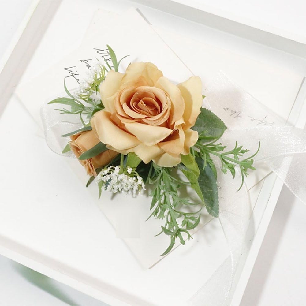 Bracciale Damigella Matrimonio Bouquet Da Polso Per La Sposa O Per Le Damigelle, Un'idea Originale - Lombarda Flor Fiori Da Polso