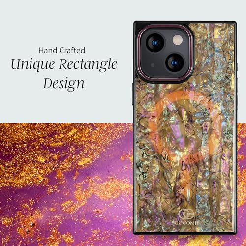 Image of COCOMII Rectangle for iPhone 14 /13 Case, Eclipse Abalone Shell