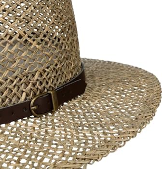 Lipodo Carovigno Vented Crown Strohoed Dames/Heren - Made in Italy zonnehoed strand hoed met ripsband paspelrand voor Lente/Zomer - XL (60-61 cm) naturel Lipodo Carovigno Vented Crown Strohoed Dames/Heren - Made in Italy zonnehoed strand hoed met ripsband paspelrand voor Lente/Zomer - XL (60-61 cm) naturel