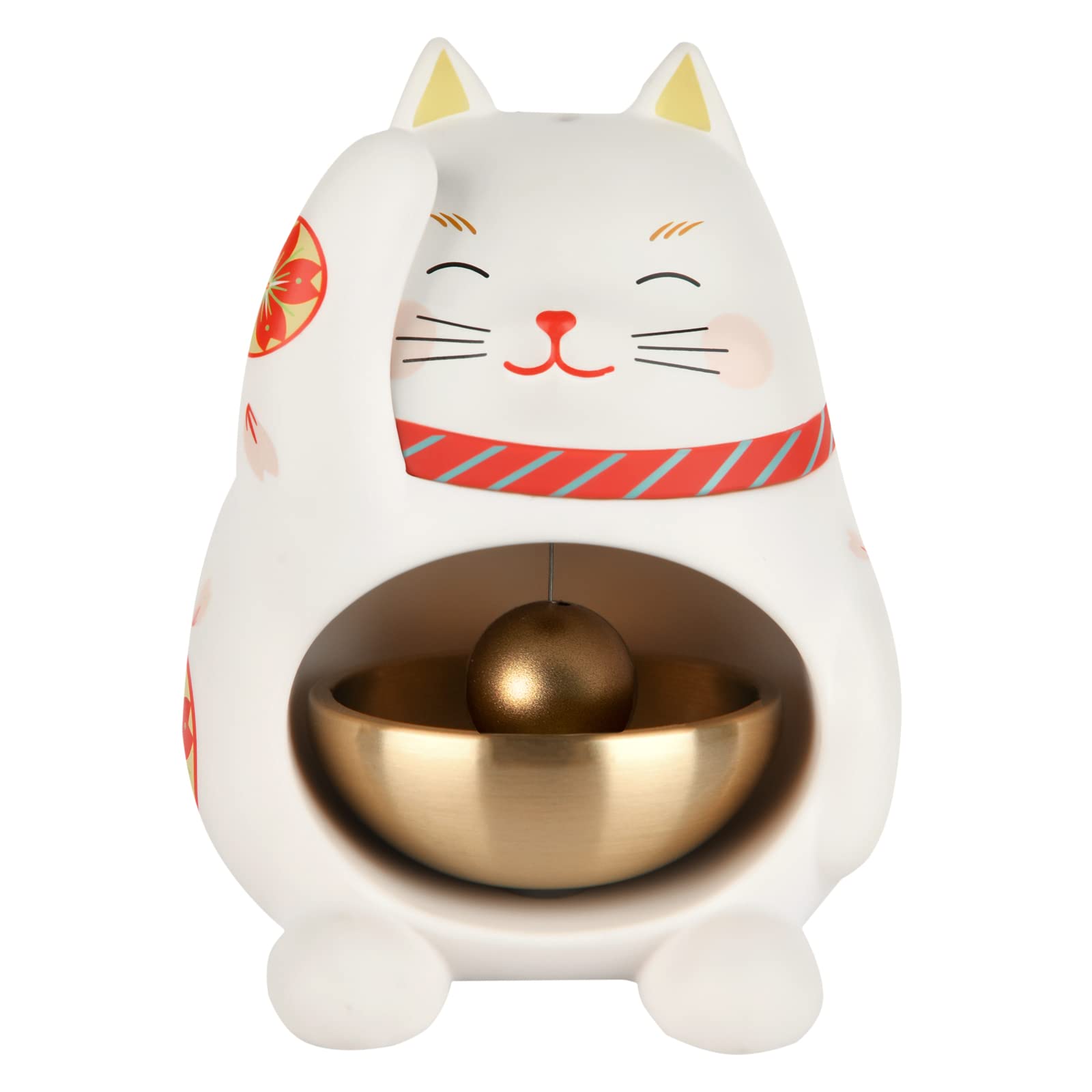Amazon.co.jp: Dopamine Artsの招き猫は非電動、磁力吸着ドア鈴