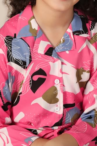 Image of Fashion Dream Girls Calf Length Abstract Printed Dress|Western Midi Dresses|Long Frock for Kids
