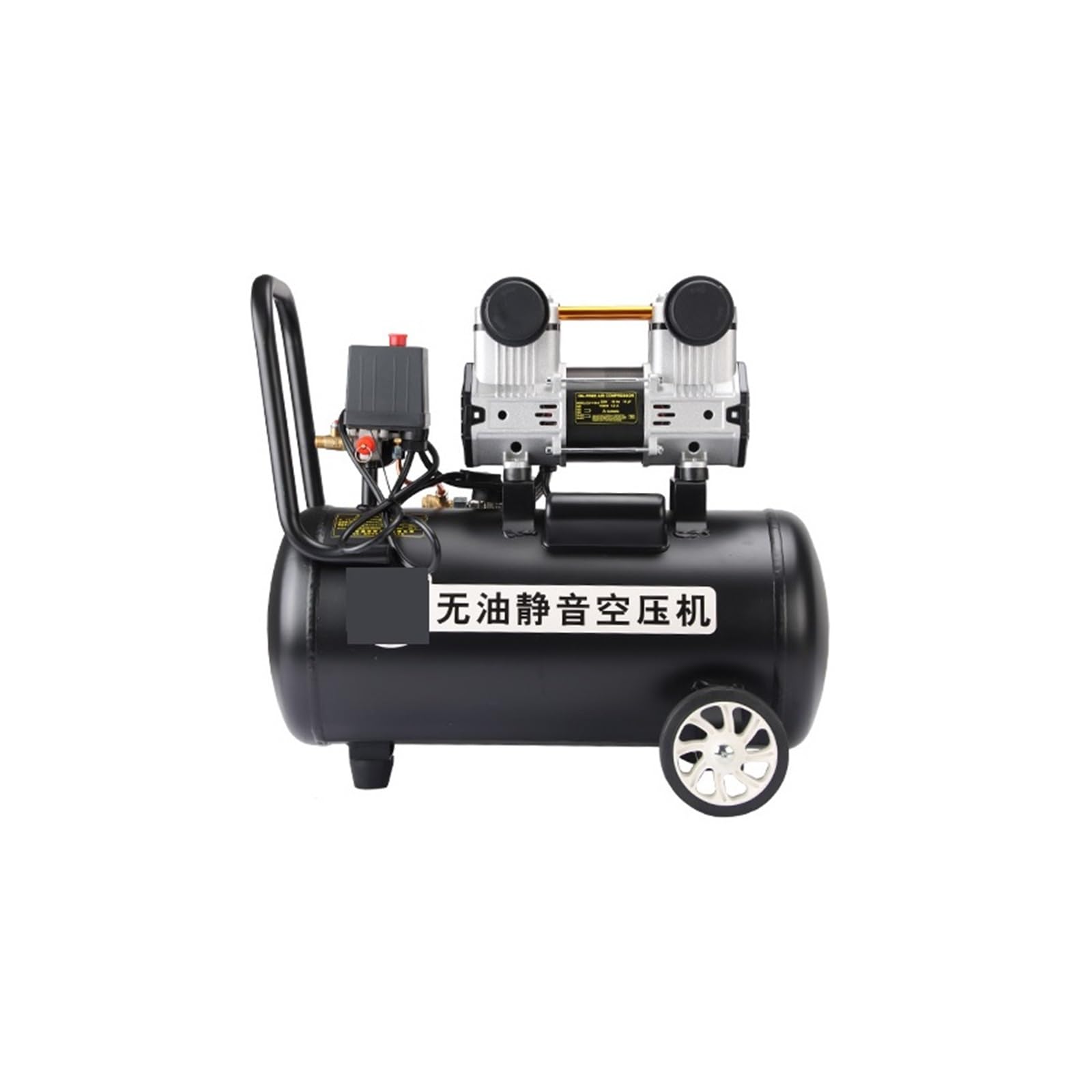 Silent Air Compressor Oil Free Silent Air Compressor Small High-Pressure Air Compressor for Automotive Maintenance(8L)