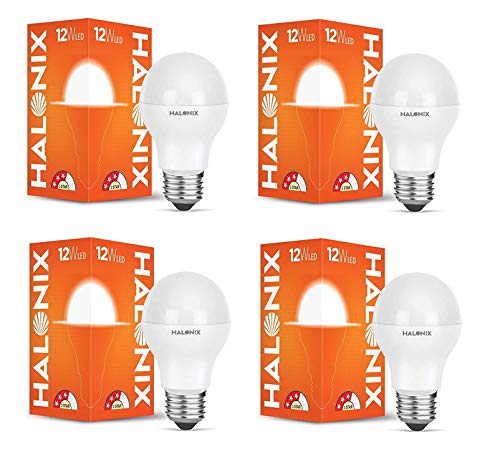 Image of Halonix Astron Plus Base E27 12-Watt LED Bulb (Pack of 4, Warm White)