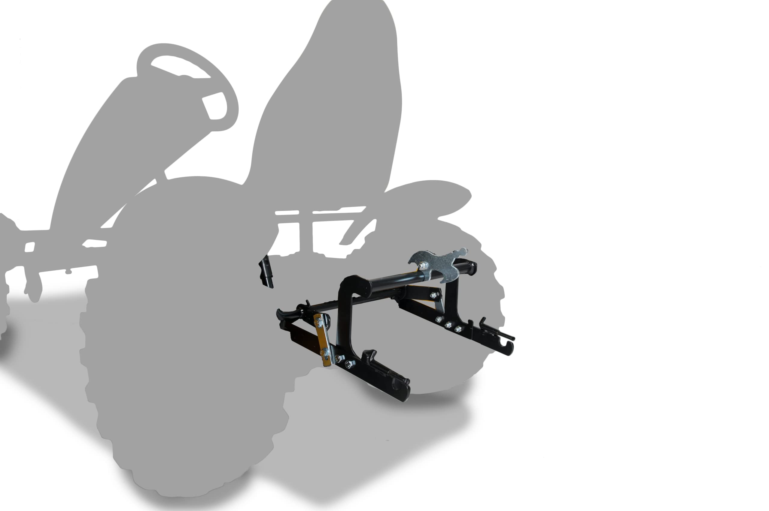 BERG Hebevorrichtung vorne XL | Robustes Pedal-Gokart Zubehör | Multifunktional mit Schieber, Palettengabel, Ladeschaufel | Spiel & Arbeit | Gokart Zubehör | Für BFR, BFR-3, XXL, E-BFR Rahmen