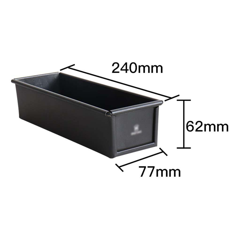 Molde para pan antiadherente, molde largo para hornear pan, molde de caja de tostadas para pan bajo en azúcar, pastel de frutas, sin BPA