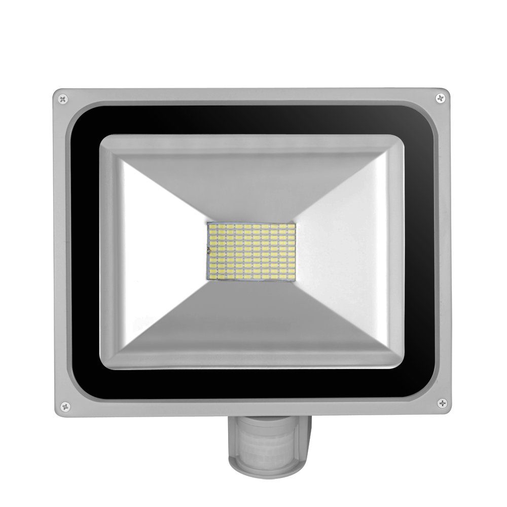 2x 80W SMD Fluter mit Bewegungsmelder LED Strahler Kaltweiß kaltweiss Licht IP65 Wasserdicht LED Lampe Wandleuchter Flulicht Flutbeleuchtung LED Gartenlampe Außenstahler
