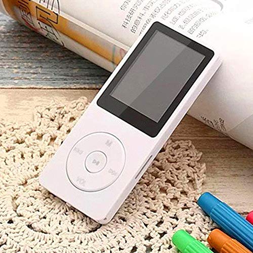 Loijon Leitor MP3 / MP4 Leitor de música de 64 GB Leitor de música MP3 portátil com ecrã de 1,8 ''