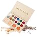 Kissfairy 16 Colors Glitter Eyeshadow Palette, Shiny and Pigmented Mineral Pressed Powder Eye Shadow Shimmer for Make up
