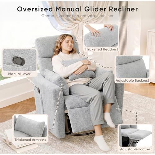 Sillón Relax Plegable Gris miniatura 6
