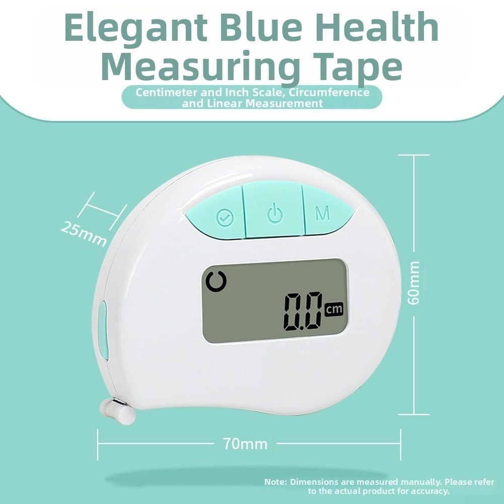 Elektronisches Maßband Dual-Sided LCD Zoll cm(BLUE)