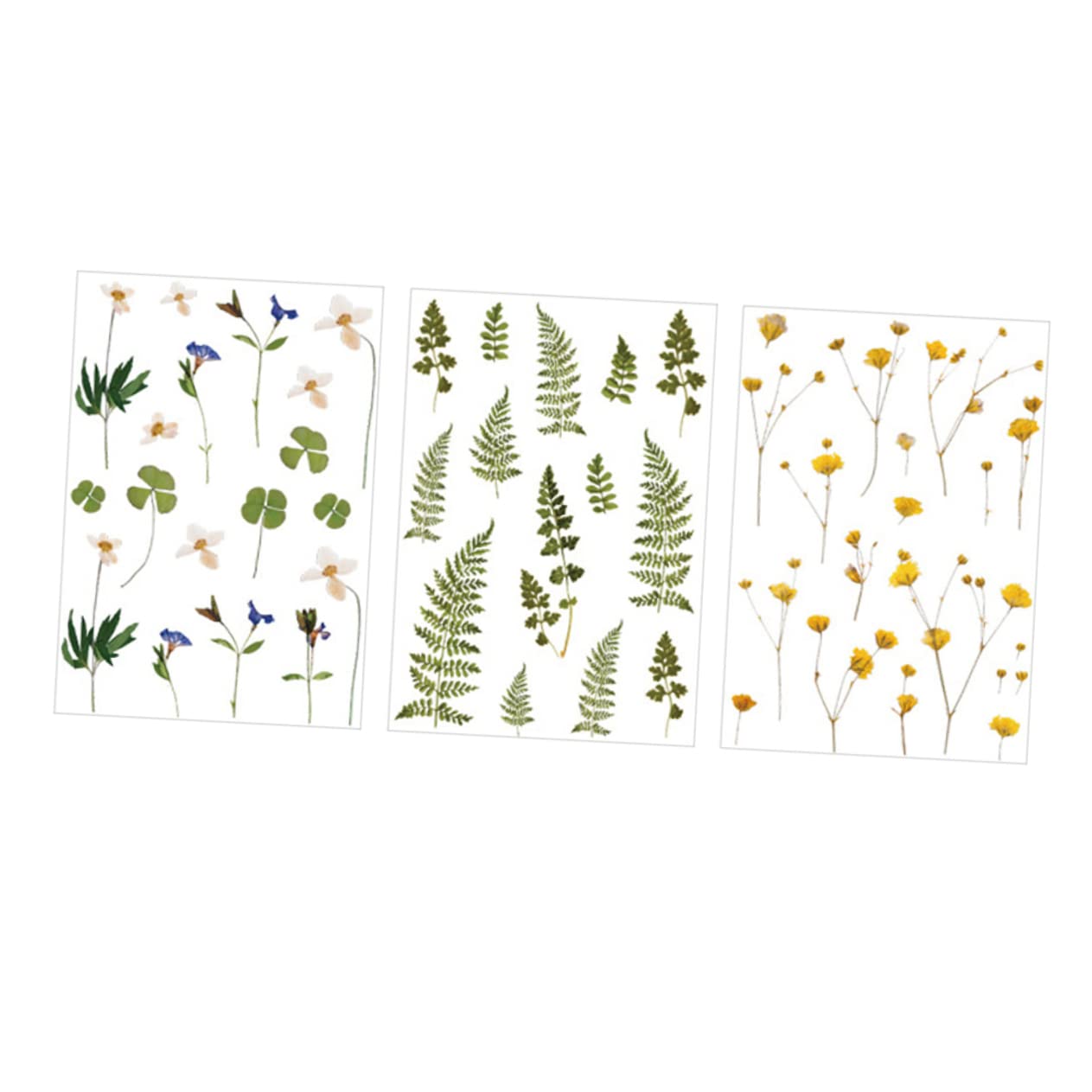 NUOBESTY 36fogli Adesivi Decorativi per Notebook e Scrapbook Stickers Creativi per Progetti Fai da Te con Motivi di Piante e Fiori Stili Multipli Materiale di Base per Decorazioni Artistiche