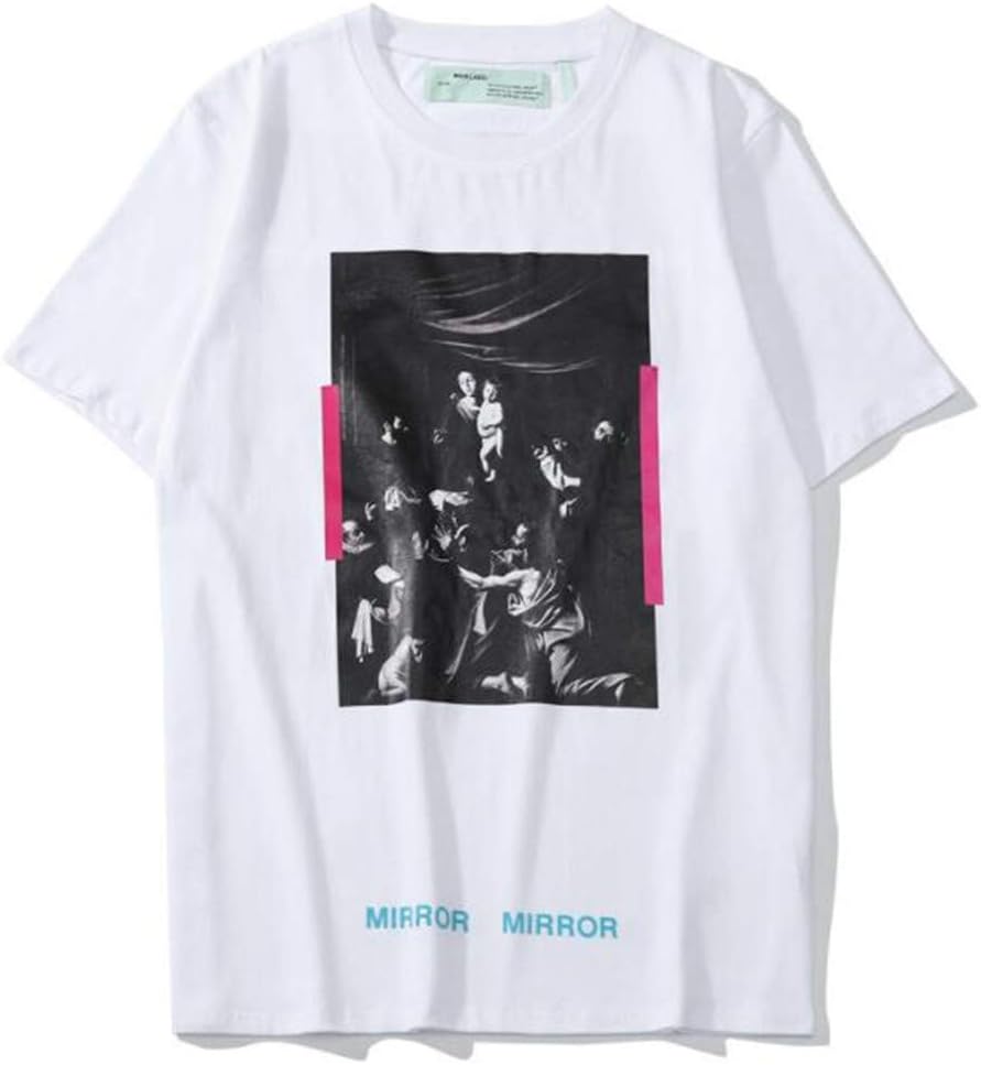 Fashion Off OW Oil Painting Printing T-Shirt for Men/Women