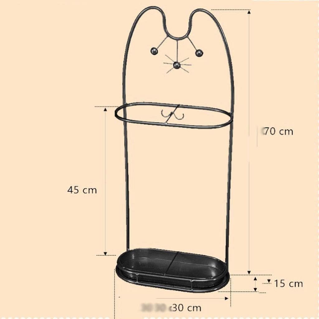 Metal Umbrella Stand ，Household Umbrella Stand ，Umbrella Stand Holder with Hooks Drain Tray(D)