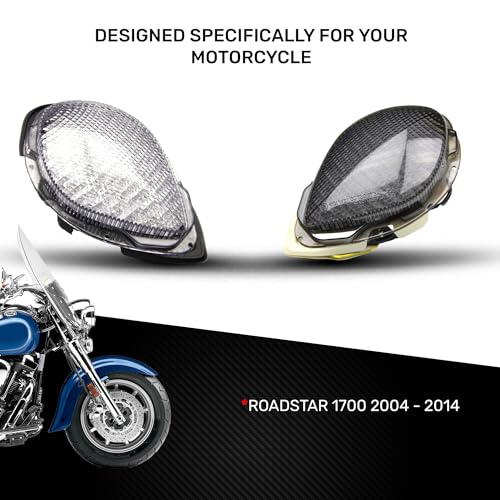 Feu stop LED clignotants Roadstar 2004 2008 de couleur clair