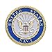 United States Navy Challenge Coin with Hero's Valor Prayer 1-Pack (One Coin)