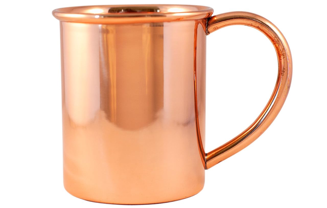IMTRA FASHION Handcrafted Copper Tumblers Glass Moscow Mule Mugs Cups Parties Barware Gifts Pack of 6 Pieces Mug