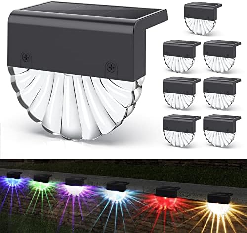 Solar Deck Lights, Dusk Till Dawn Outdoor Lights Solar Power, Cool White Ground Lights, IP65 - View #4