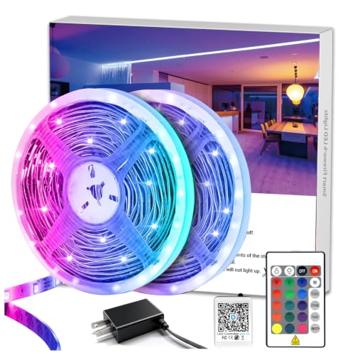 DAYBETTER LED Lights 65.6ft, 5050 RGB Led Strip...