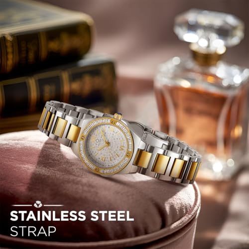 Image of Carlington Diva Series Analog Women Wrist Watches with Stainless Steel Chain Strap | Premium Fashion Watches for Ladies | CT - 116