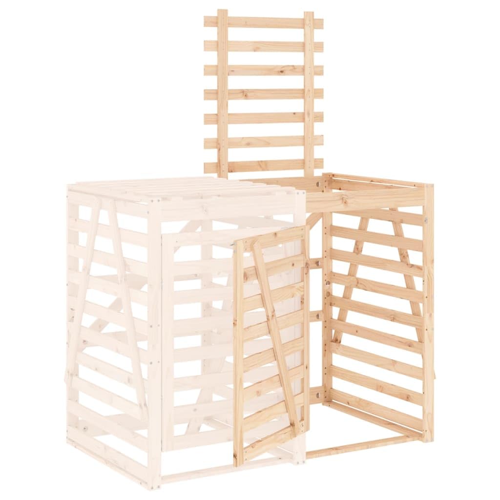 Extensión para cobertizo de cubos de basura madera maciza pino,Casa y jardín,Productos del hogar,Accesorios para contenedores de residuos,Soportes para contenedores de residuos,17.69kg-825107