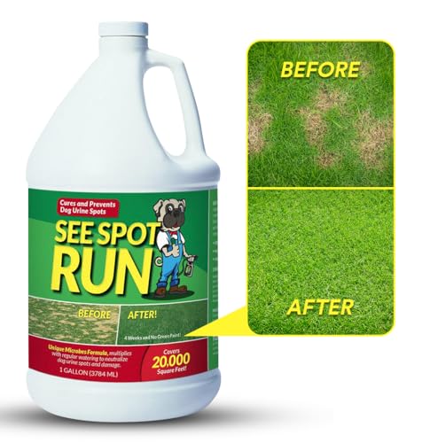 Image of See Spot Run Lawn Protection Concentrate Refill - 128 fl oz Each - Ready-to-Mix Solution for Dog Owners - Lawn Saver - Supports Healthy Soil - Safe for Pets