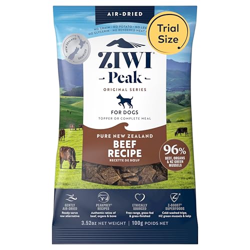 ZIWI Peak Air-Dried Dog Food – Beef - All Natural, High Protein, Grain Free, Limited Ingredient...