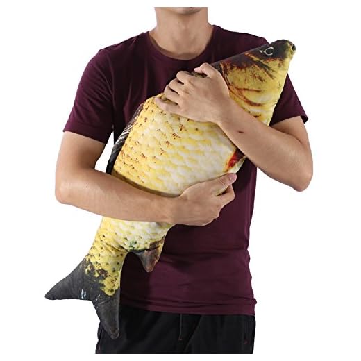 Simulation Carp Fish Shape Plush Toys Stuffed Salted Fish Throw Pillow Gift Toy Home Decor(60cm)