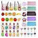 Imagen de 45 Piezas Miniaturas Set Comida Miniatura Mini World de Frutas Juguete Postres y Bebidas de Accesorios Cocina Juguetes para Casas de Muñecas y Decoración DIY Navidad Pascua Halloween Regalos