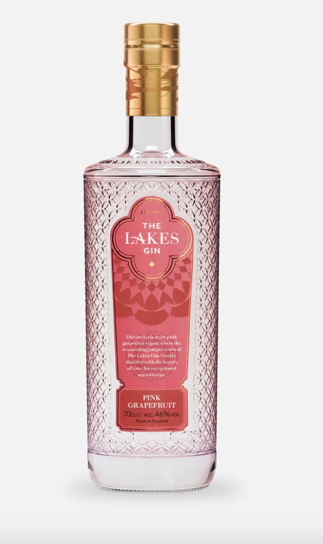 Rusty Barrel Gin Gift Set for Mum Including Large Copa Gin Glass (620ml) and Premium Pink Grapefruit Gin | Gifts for Mum in a Beautiful Gift Box (Gin | 46.6% ABV | 50ml)