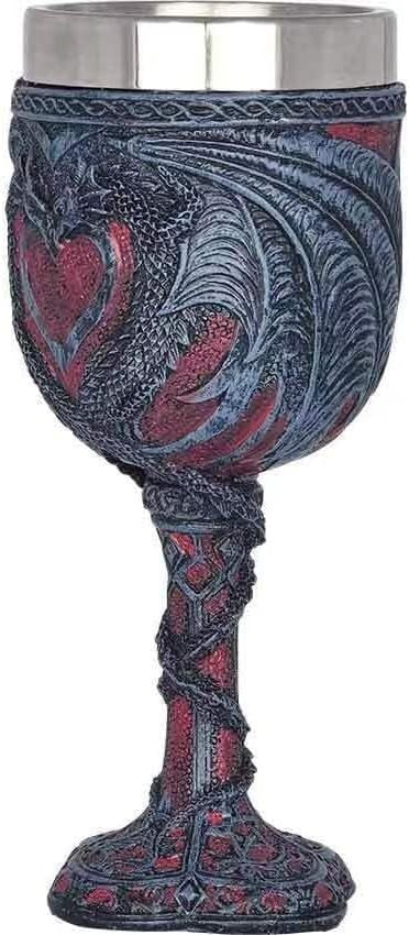 Verre de style médiéval dragon robuste avec insert inox facile à laver