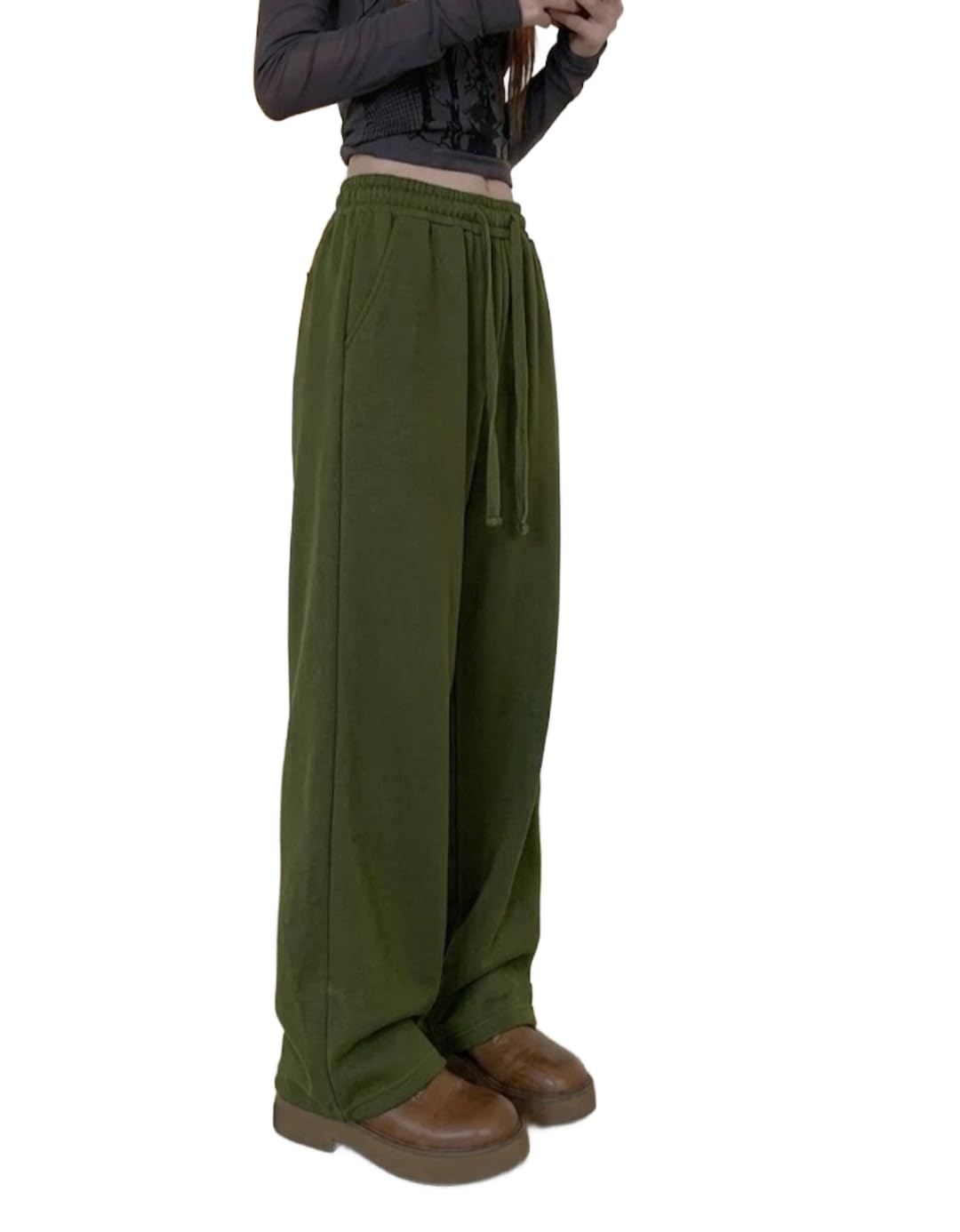 dockstreet Track Pant for Women || Baggy Fit || Track Pants || Full Elastic Jogger Track Pant ||-picture-17