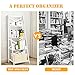 Tangkula 4-Tier Ladder Shelf Bookcase Leaning Free Standing Wooden Frame Decor Bookshelf Storage Flower Shelf Plant Display Shelf for Home Office (White, 1)