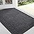 Finchitty Front Door Mat Outdoor Entrance, Heavy Duty Sturdy Rubber Doormat, Stain and Fade Resistant, Easy to Clean, Low Profile Indoor Outdoor Mat for Entryway and Patio, 30x17, Grey