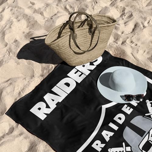 Image of Northwest NFL Las Vegas Raiders Microfiber Beach Towel, 30 x 60 Inches - Quick Dry, Sand Resistant, Lightweight, Highly Absorbent, Incisor Design