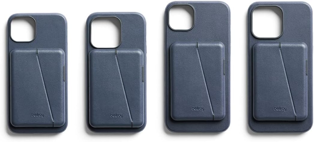 Bellroy Mod Case + Wallet for iPhone 14 Plus – (Leather Phone Case, Slim Card Holder) - Bluestone - Image 6