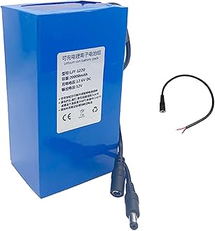 12V 20AH 30AH Lithium Battery Pack DC 12 Volt Rechargeable Battery Pack Portable Polymer Lithium Battery for 12V Power Supply(Charger Optional)